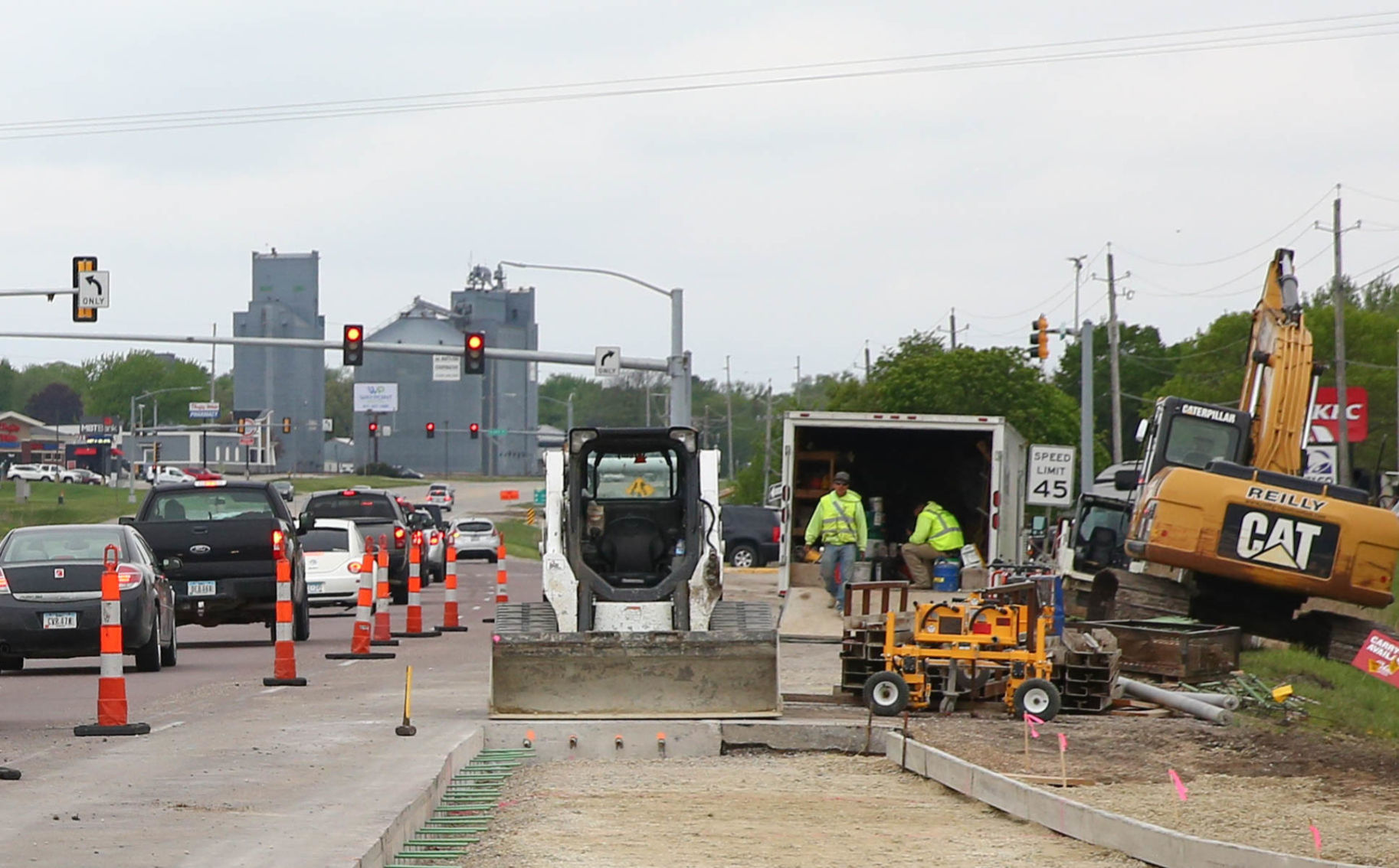 Clear Lake Highway 122 construction 2